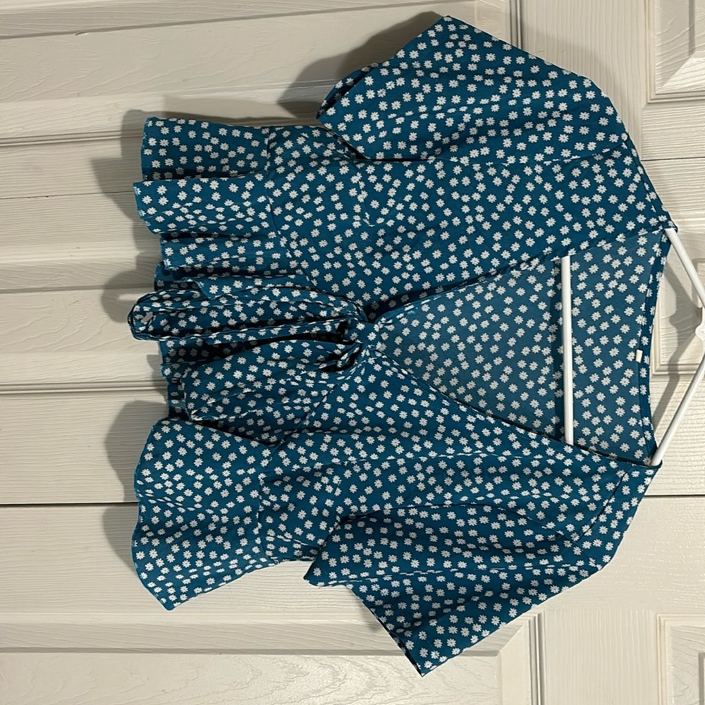H&M WRAP FLORAL TOP